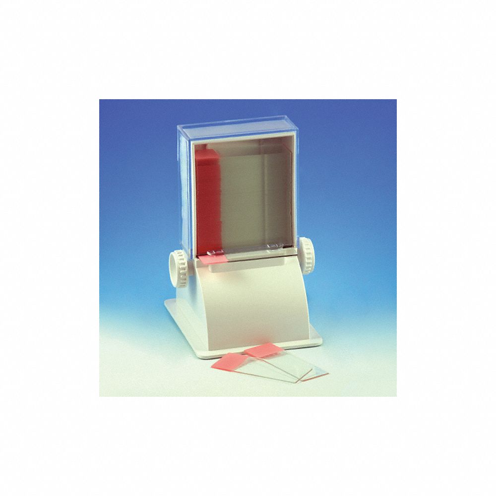 ABS Plastic Microscope Slide Dispenser, Size 235 x 83 mm, White