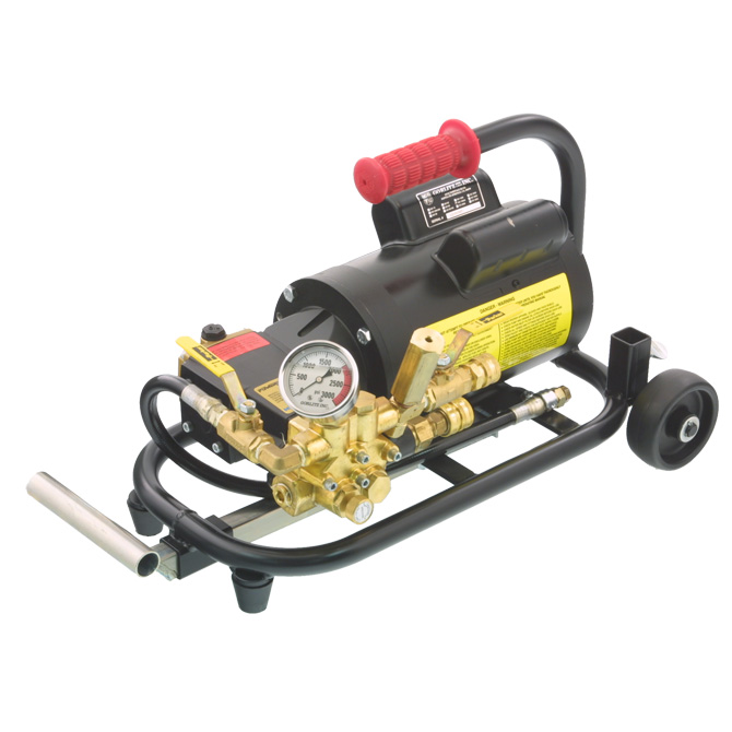 GORLITZ GO 1500A Drain Cleaning Machine, Electric Jetter, 2 Hp, 1/8 Inch Hose | CH3MWR