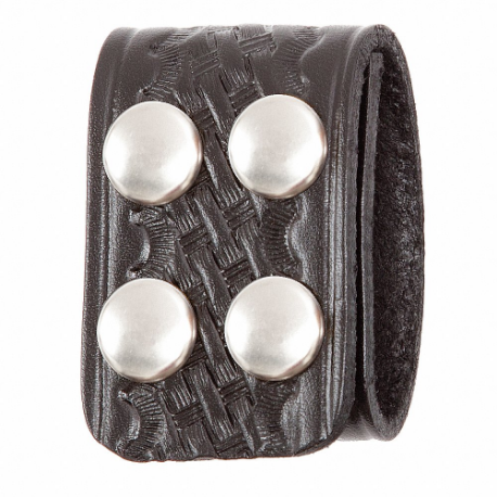 GOULD & GOODRICH INC. B129W Belt Keeper, 1-3/4 Inch, Black Weave, Leather, Basketweave | CP6NZQ 40N635