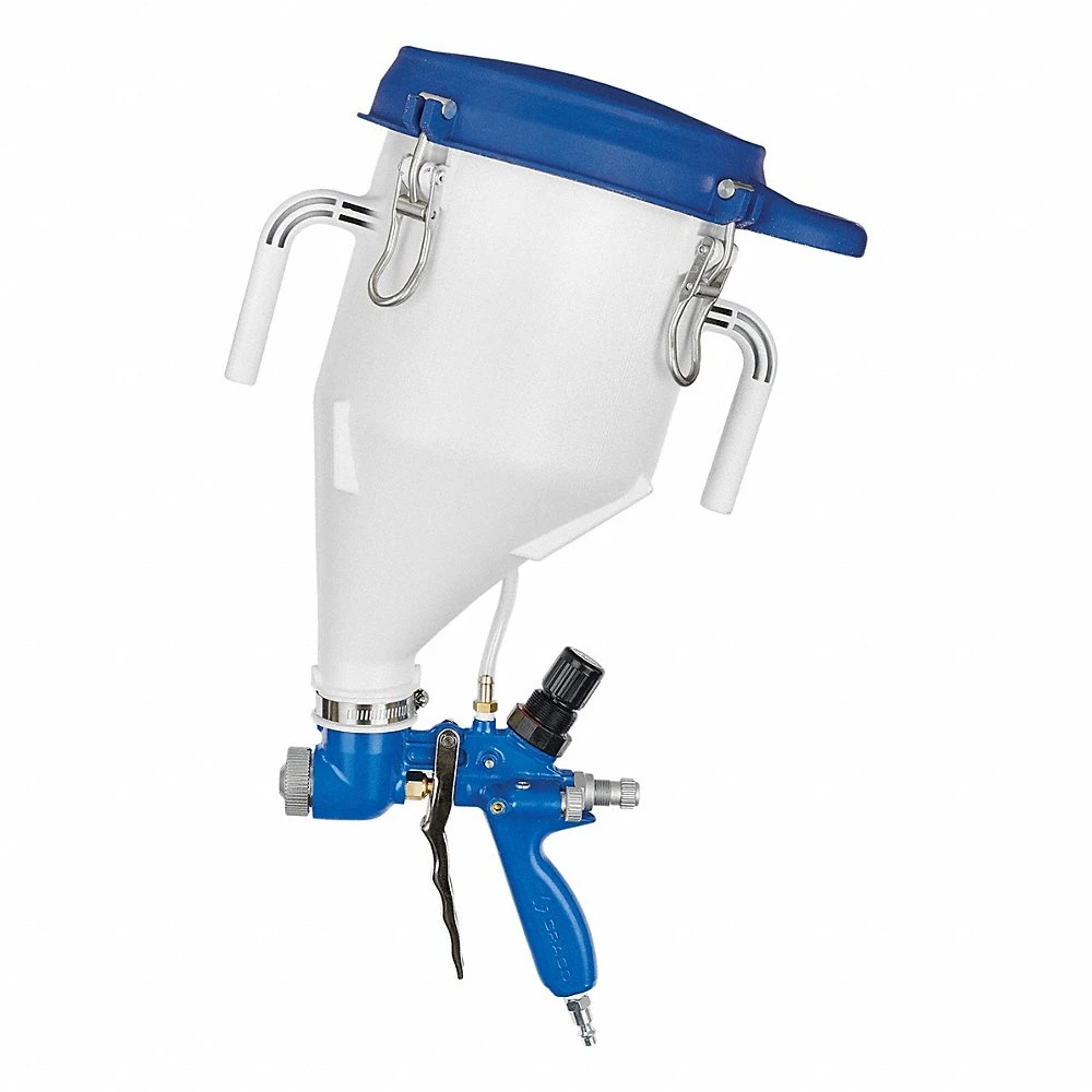 Spray Gun, Conventional, Coatings, 9 cfm at 40 PSI, 100 PSI Max Working Pressure, 5 lb Wt