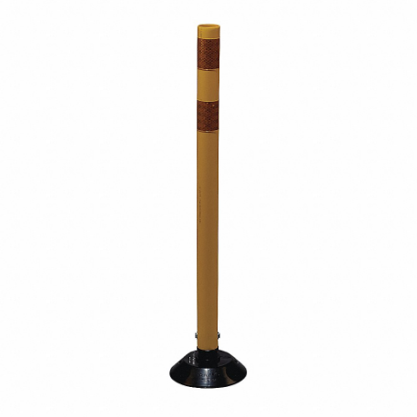 GRAINGER 04-36-YYG Delineator Post, Meets Mutcd Requirements, Permanent, Yellow, 36 Inch Overall Ht, Flat Top | CQ7RBF 26K985