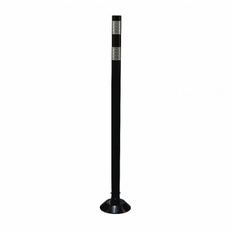 GRAINGER 04-48-BWG Delineator Post, Meets Mutcd Requirements, Permanent, Black, 48 Inch Overall Ht, Flat Top | CQ7RBA 26K990