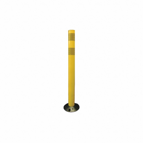 GRAINGER 04-736Y Delineator Post, Permanent, Yellow, 36 Inch Overall Ht, Flat Top, High-Intensity Prismatic | CQ7RBN 3UTX5