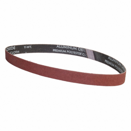 GRAINGER 05539554721 Sanding Belt, 1 Inch W X 42 Inch L, Aluminum Oxide, P120 Grit, X Wt Polyester Backing | CP7PME 447T57