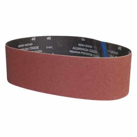 GRAINGER 05539554844 Sanding Belt, 6 Inch W X 48 Inch L, Aluminum Oxide, P40 Grit, Y Wt Polyester Backing | CP7PMP 435Z08