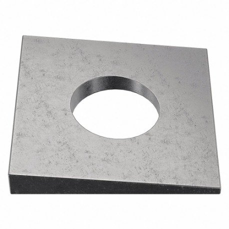 Square Beveled Washer, For Leveling, 1/2 In Fits Bolt Size, 1/2 In I.D.