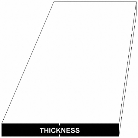 GRAINGER 11194_18_0 Rectangular Bar, 0.125 Inch Thick, +0.015 Inch Size | CQ7LTT 799VH2