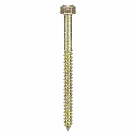 Concrete Anchor Screw, 11/64 In Drill Bit Size, Steel, 1000 lbs. UTS, Hex Socket, 3 1/2 In Anchor Lg., Ext. Hex