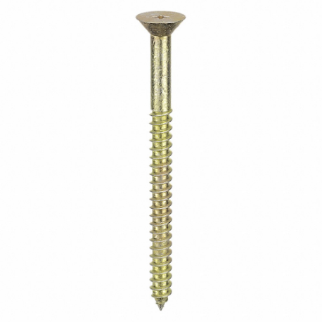 Concrete Anchor Screw, 11/64 In Drill Bit Size, Steel, 1000 lbs. UTS, Flat, Flat Head, 3 1/2 In Anchor Lg., Phillips