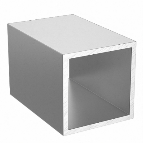GRAINGER 9724_6_0 Aluminum Square Tube 6061, 6 Inch Overall Length | CQ4BDP 786JE8