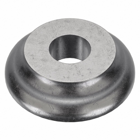 Washer, Silver, Hot Dipped Galv, 2 In Bottom O.D., Cast Iron