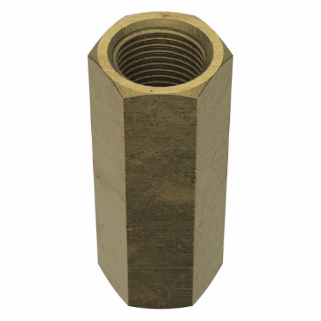 GRAINGER 1JA95 Coupling Nut, Zinc Plated, Grade 2, Steel, 5/8 Inch -18 Thread, 13/16 Inch Hex Width, 5 PK | CP9BKF