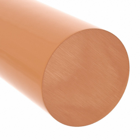 Plastic Rod, 6 Ft Length, Amber, Opaque, 17000 Psi Tensile Strength, 0.5 Ft-Lb/In