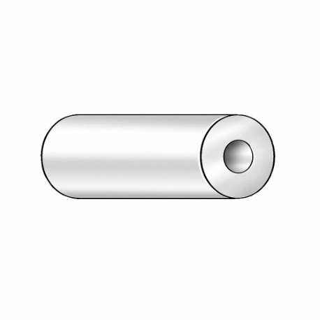 GRAINGER 62507104 Tube Stock, 1 1/4 Inch Inside Dia, 1 5/8 Inch Outside Dia, 10 ft Plastic Length, White | CQ7RXZ 482U56