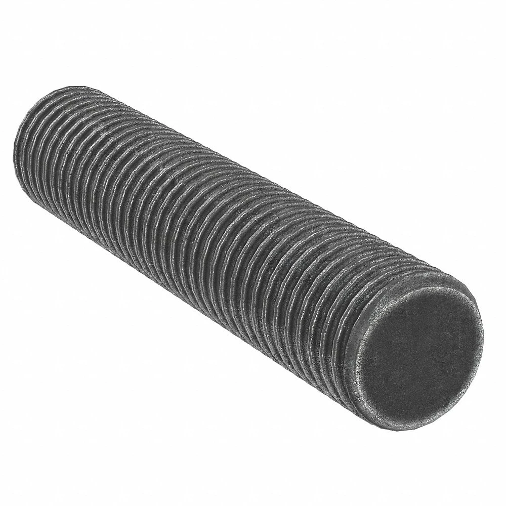 GRAINGER 2026012 Fully Threaded Stud, #10-32 Thread Size, Steel, Grade 8, Black Oxide | CP9RBZ 464V43