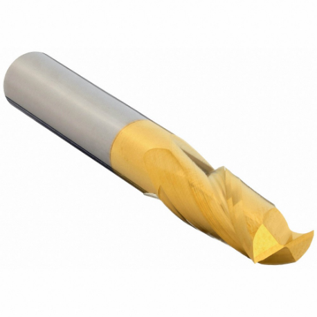 GRAINGER 204-001400A Square End Mill, Center Cutting, 2 Flutes, 10 mm Milling Dia | CP9VZL 45XG23