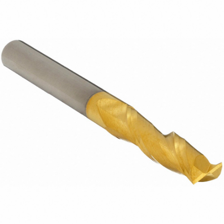 GRAINGER 213-001002 Square End Mill, Center Cutting, 2 Flutes, 1/8 Inch Milling Dia, 3/4 Inch Length Of Cut | CP9XLC 45XN47