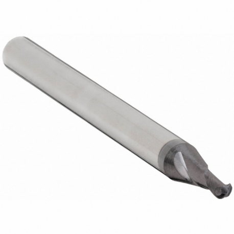 GRAINGER 219-001004 Ball End Mill, 2 Flutes, 1/32 Inch Milling Dia, 0 Inch Neck Length | CQ2MLG 19LM23