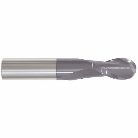 GRAINGER 221-001400B Ball End Mill, 2 Flutes, 1 mm Milling Dia, 0 Inch Neck Length | CQ2MKA 19LN91