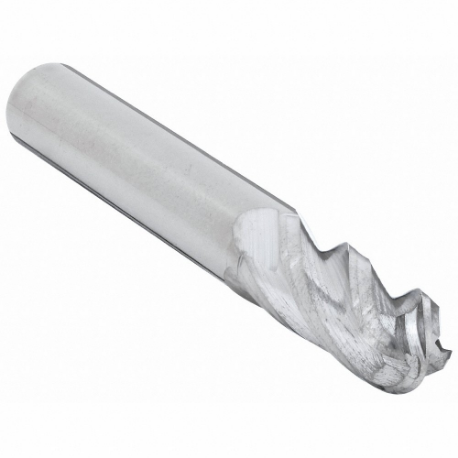 GRAINGER 223-001050 Ball End Mill, 4 Flutes, 7/32 Inch Milling Dia, 2.5 Inch Overall Length | CP9URC 19LP75