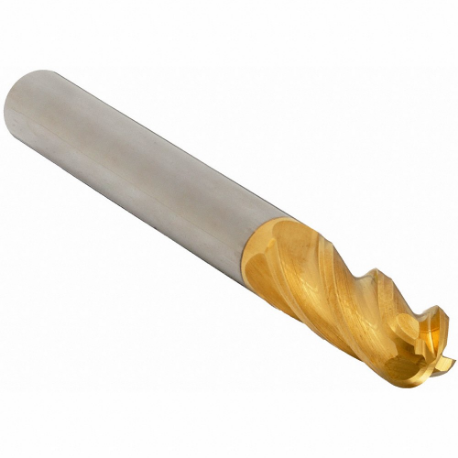 GRAINGER 223-001600A Ball End Mill, 4 Flutes, 20 mm Milling Dia, 38 mm Length Of Cut, 102 mm Overall Length | CP9UJJ 45XW06