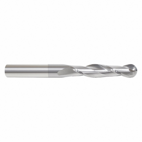 GRAINGER 224-001092 Ball End Mill, 2 Flutes, 1 Inch Milling Dia, 5 Inch Overall Length | CP9TKG 45XW48