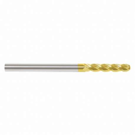 GRAINGER 226-001071 Ball End Mill, 4 Flutes, 5/8 Inch Milling Dia, 5 Inch Overall Length | CP9UPV 45XW67