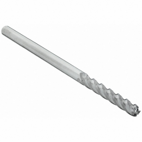 GRAINGER 229-001040 Ball End Mill, 4 Flutes, 3/8 Inch Milling Dia, 4 Inch Overall Length | CP9UMD 19LT80