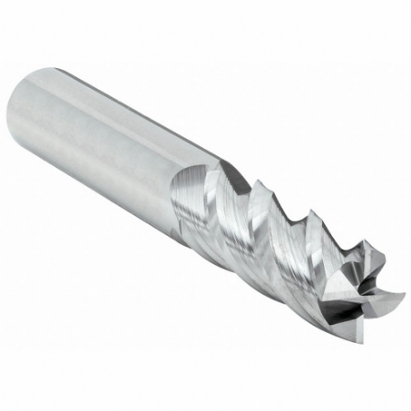 GRAINGER 284-000122 Square End Mill, Center Cutting, 4 Flutes, 1/4 Inch Milling Dia, 1 1/8 Inch Length Of Cut | CQ2CFZ 45XX60
