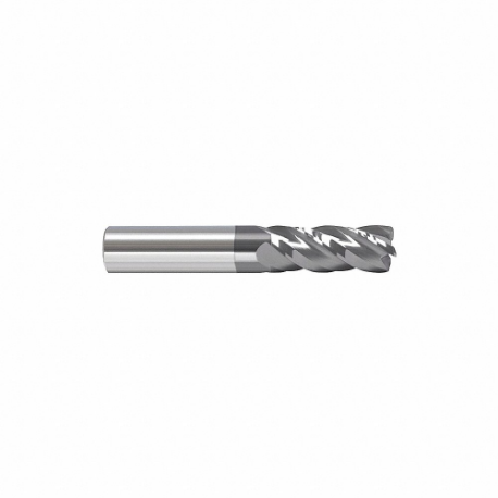 GRAINGER 284-000568 Corner Radius End Mill, 4 Flutes, 3/8 Inch Milling Dia, Straight | CQ2CTN 55HN57