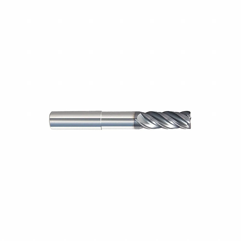 GRAINGER 294-004114 Corner Radius End Mill, Nacro Finish, 4 Flutes, 1 Inch Milling Dia, Straight | CQ2EHA 55HV76