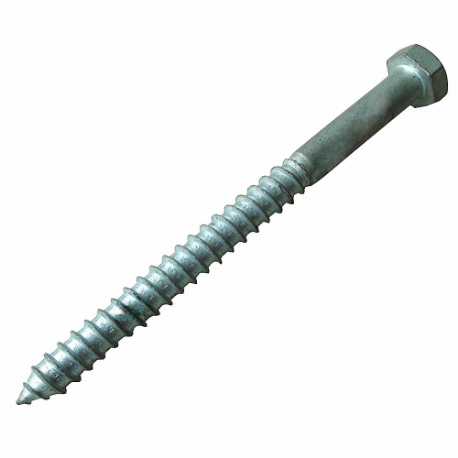 GRAINGER 29NH37 Lag Bolts, Steel, Silver | CQ4ZJK