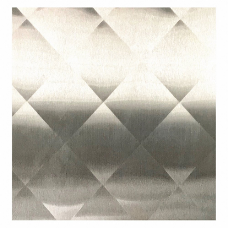 GRAINGER 3" Diamond 304#4-26Gx24x24 Silver Stainless Steel Sheet, 24 Inch X 24 Inch Size, 0.017 Inch ThickTextured Finish, #4 | CQ4TWN 481D71