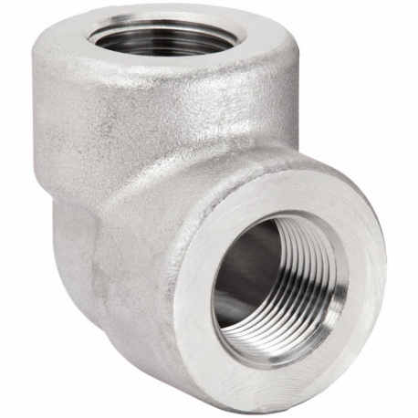 GRAINGER 3000300112 90 Deg. Elbow, 304/304L Ss, 1 1/2 Inch X 1 1/2 Inch Fitting Pipe Size | CQ7HGW 20XY74