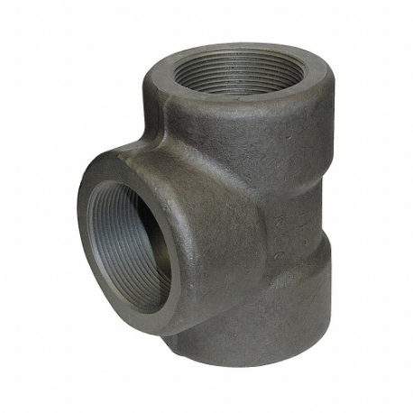 GRAINGER 1000300271 Tee, Low Temp Steel, 1/2 Inch X 1/2 Inch X 1/2 Inch Fitting Pipe Size, Class 3000 | CQ7KLQ 20XY27
