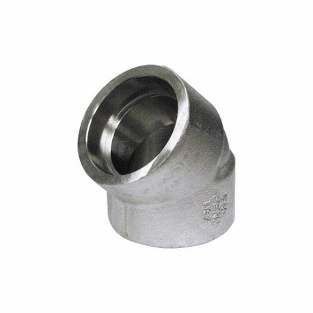 GRAINGER 3001300312 45 Deg. Elbow, 304/304L Ss, 1 1/2 Inch X 1 1/2 Inch Fitting Pipe Size, Female X Female | CQ4XYP 20XY89