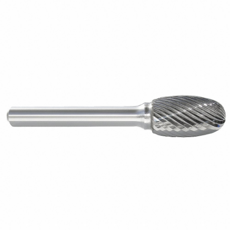 GRAINGER 310-006175 Oval Bur SE, Single Cut, 1/8 Inch Size Shank Dia, 1/8 Inch Heightead Dia | CQ3NXH 22YE19