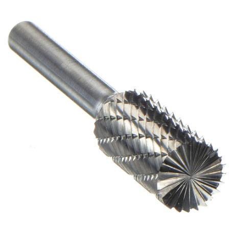 GRAINGER 310-002054 Cylinder Bur Sb, Double Cut, 1/4 Inch Shank Dia, 1 Inch Head Dia, Lg Of Cut 1 In | CP9BPK 22YA67