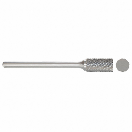 GRAINGER 310-002703 Cylinder Bur Sa, Double Cut, 1/4 Inch Shank, 1/2 Inch Head, 1 Inch Cut, Sa-5L6 | CP9BVG 22YD71