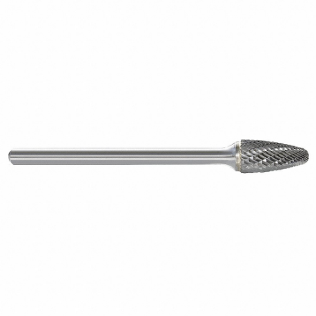 GRAINGER 310-002719 Tree Bur SF, Double Cut, 1/4 Inch Size Shank Dia, 1/2 Inch Heightead Dia | CQ7REW 22YD84