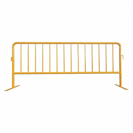 GRAINGER 31DW13 Crowd Control Barrier, 102 Inch Overall Lg, 40.5 Inch Overall Ht, Yellow | CQ3VNX