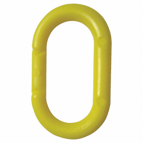 Chain Link, 2 Inch Size, Yellow, Polyethylene