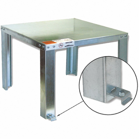 GRAINGER 40-S-22-U Water Heater Stand, Floor Mount, 52 Gal Max. Tank Cap, 650 Lb Max. Wt Cap | CR3GHX 13G658