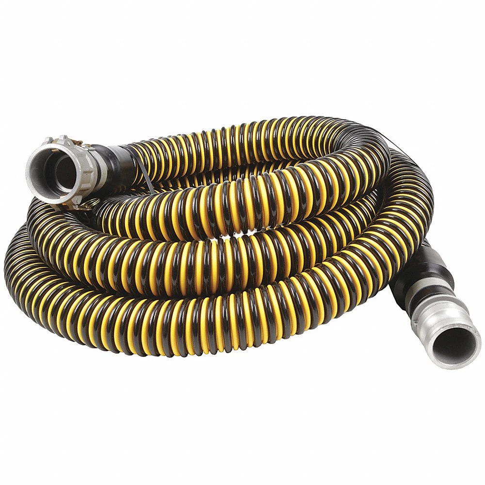 GRAINGER 45DV20 Water Suction Hose, 1 1/2 Inch Heightose Inside Dia, 26 psi, Black/Yellow | CQ7YBM