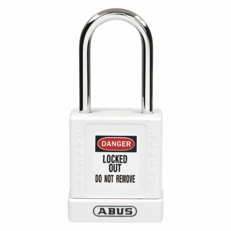 GRAINGER 48JT20 Lockout Padlock, Keyed Different, Aluminum, Std Body Body Size, Hardened Steel | CQ2KJZ
