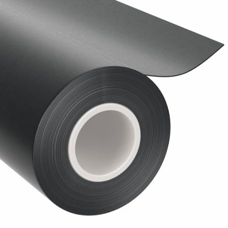 GRAINGER 4CDE4 Roll Stock, 1 Inch Width, 50 ft Length, Black, Opaque, 6, 373 Psi Tensile Strength | CQ7RWR