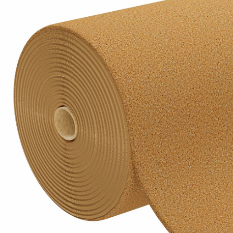 GRAINGER 4NLZ1 Cork, Roll, Cork, 98 Ft Lg, 4 Ft Width, 1/4 Inch Thick, Plain Backing Plain Backing | CP8ZPR
