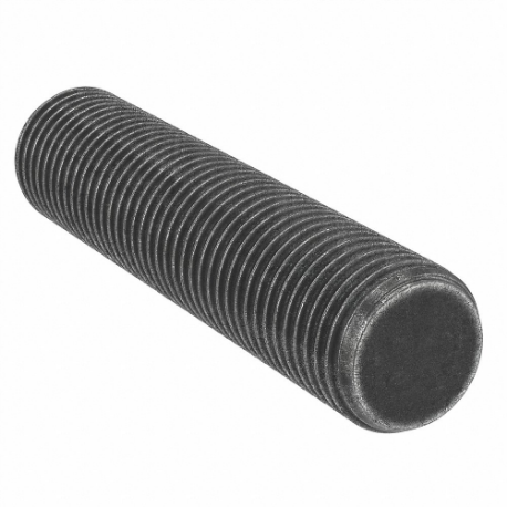 Fully Threaded Stud, 1 1/8 In - 8 Thread Size, Steel, 5 1/2 In Lg., Gr. B7, Class 2A, Blk Oxide, 125000 psi TS