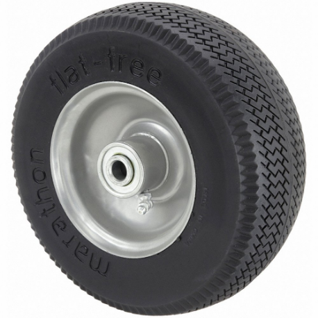 GRAINGER 53CM48 Flat-Free Polyurethane Foam Wheel, 8 1/2 Inch Wheel Dia, 3 Inch Wheel Width, 200 lb, Std | CQ3RCU