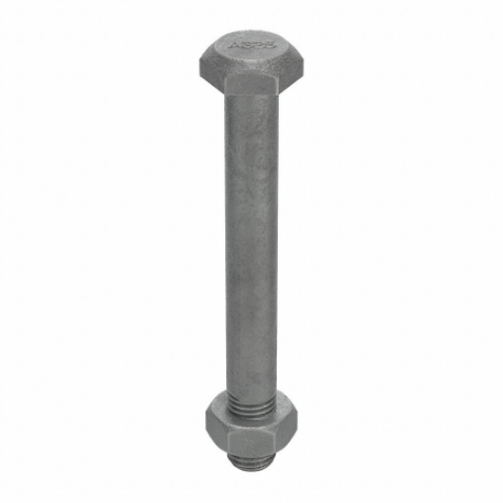 GRAINGER 5CKZ1 Structural Bolt, Steel, Hot Galvanized, 3/4 Inch Size-10 Thread Size, 8 Inch Length | CQ7ETE